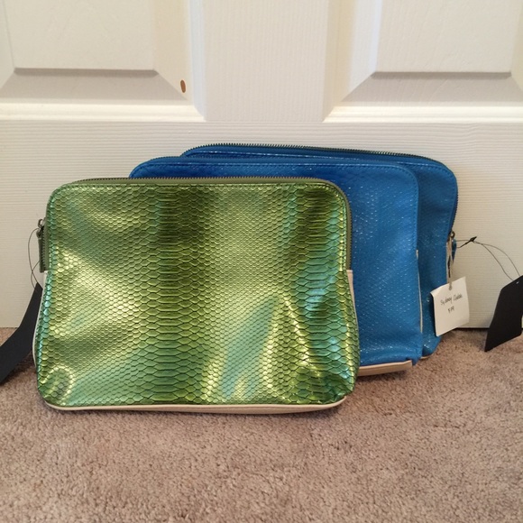 "Clutch" Brand Clutches - Green & Blue