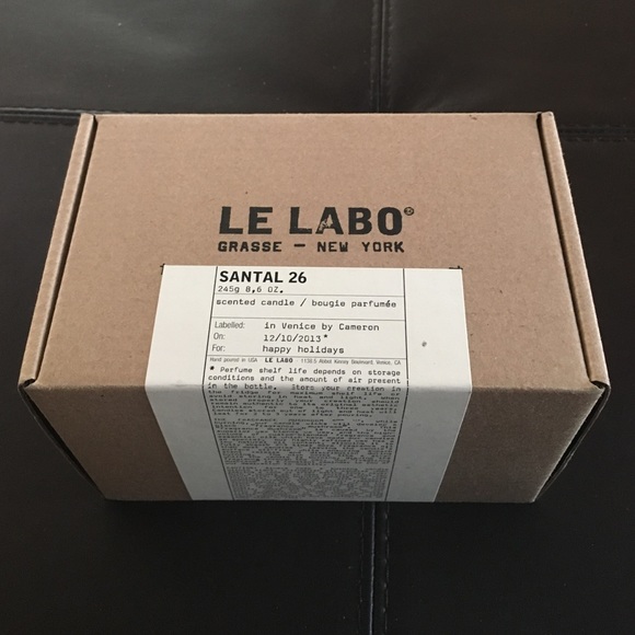 New in box Le Labo Santal 26 full size candle