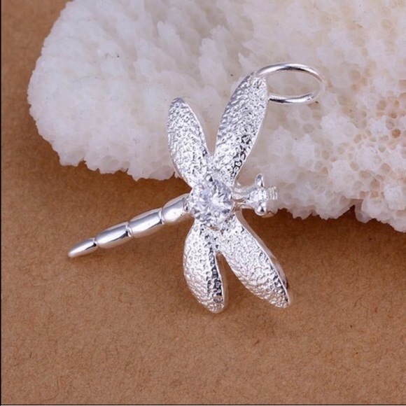 925 Dragonfly Pendant Necklace