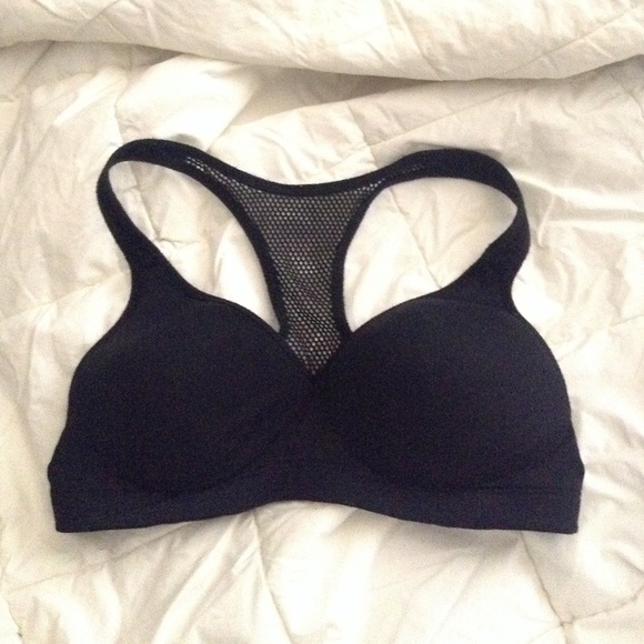 Black Yoga Push Up Bra