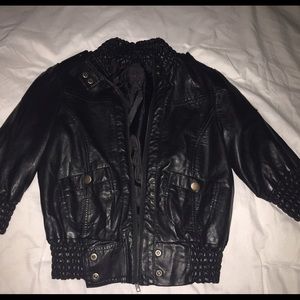 🚫SOLD- Motorcycle Leather Jacket