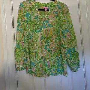 Lilly Pulitzer Elsa Top in Elephant Ears print