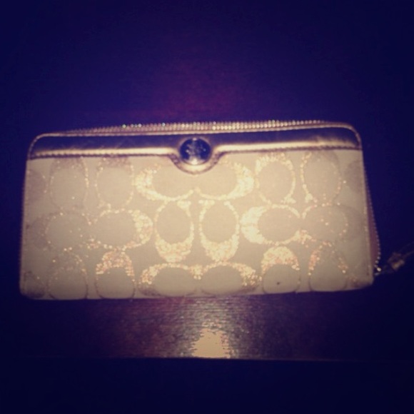 Authentic Gold Coach Wallet