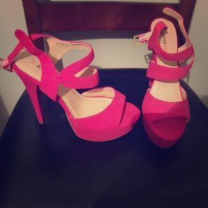 Pink heels