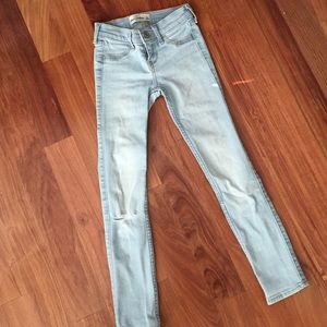 Abercrombie Kids Super Skinny distressed Jeans