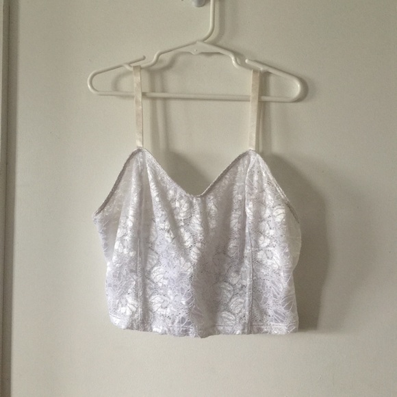 NWOT American Apparel Lace Crop Bustier