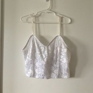NWOT American Apparel Lace Crop Bustier