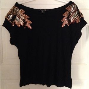 Sparkly Forever 21 top