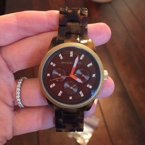 Michael Kors tortoise watch