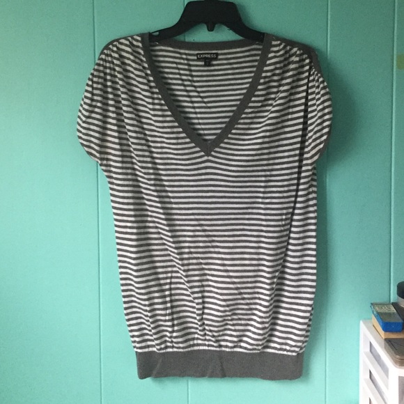 Express Short Sleeve Sweater Shirt