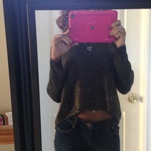Gold and black sweater