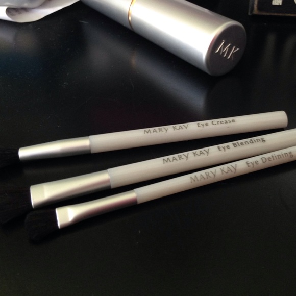 Mary Kay make up brushes+holder