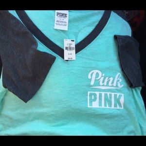 NWT Authentic Pink knit tee.