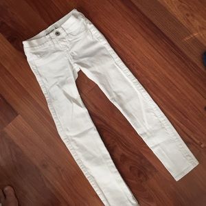 Girls Size 8 Abercrombie Kids white Jeans