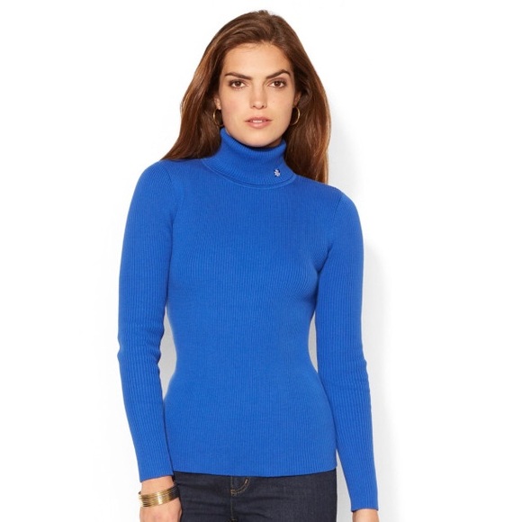 Lauren by Ralph Lauren Ribbed Turtleneck Size M