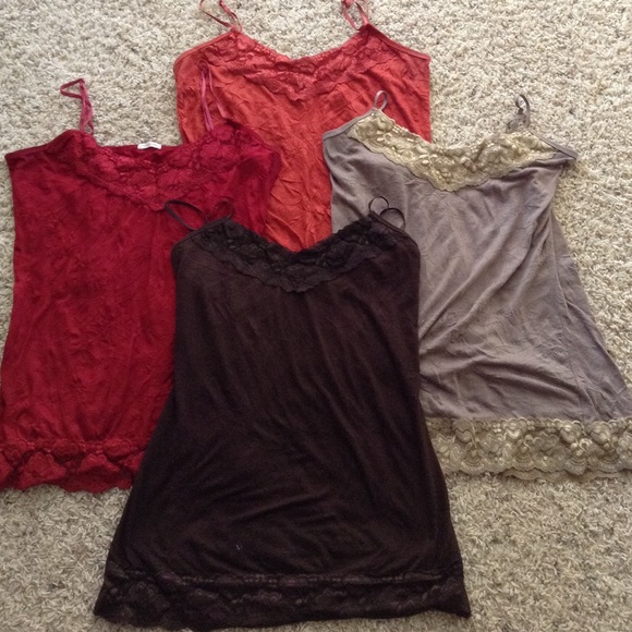 4 Maurice's very cute tank tops with lace