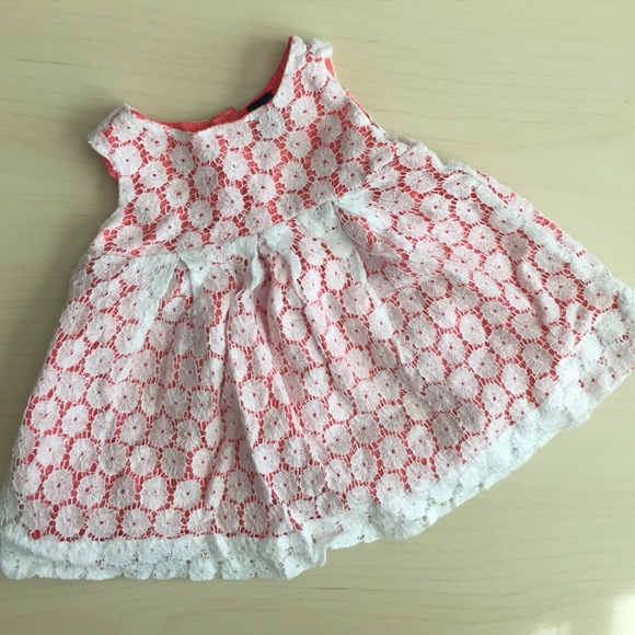 White lace dress for baby girl