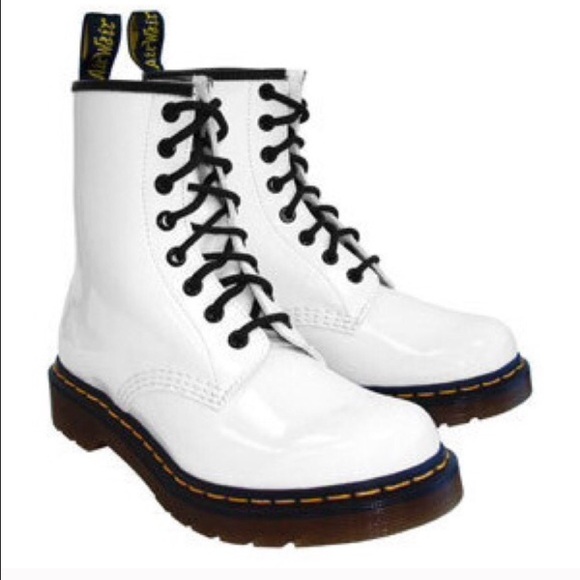 Doc marten white boots