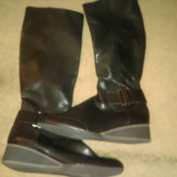 Leather Rider Boots