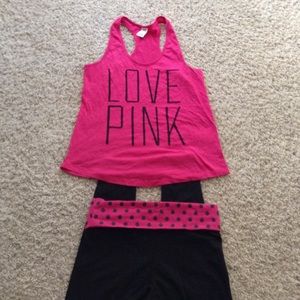 Vs leggings with matching tank