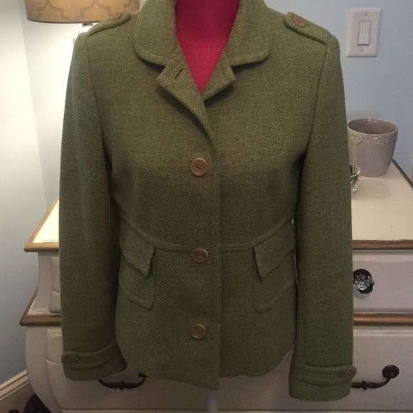 Banana Republic citron wool blazer