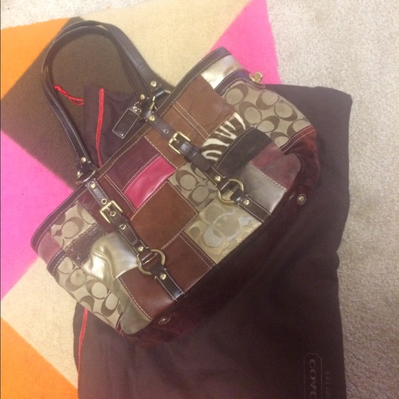 Authentic Patchwork Coach bag / purse