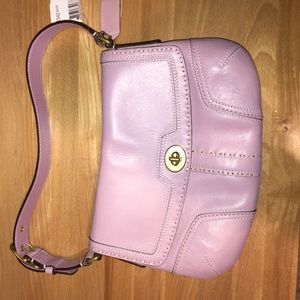 Purple coach bag