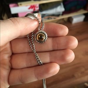 citrine david yurman cable necklace