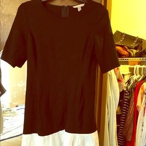 Black and white banana republic dress