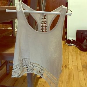 Open back tank top