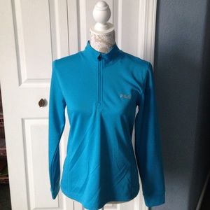 Long Sleeve Fila Zipper Athletic Shirt.
