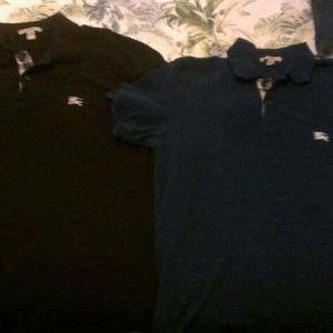 Two Men's BURBERY polos