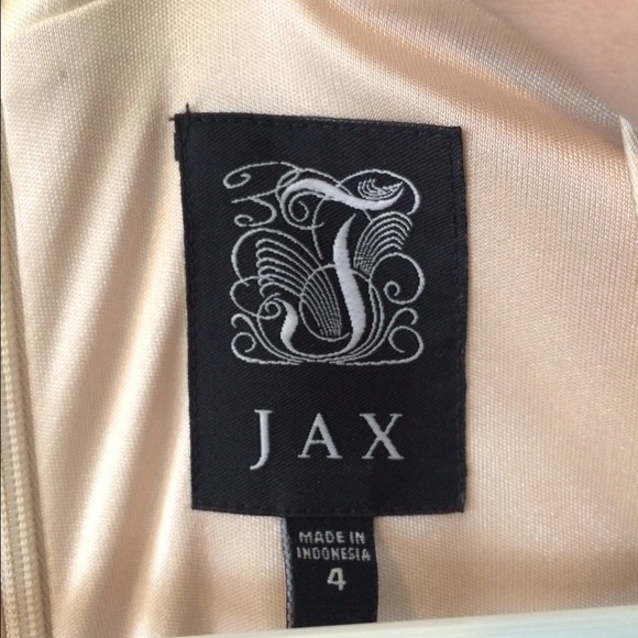 JAX: Satin Capsleeve Tucked Front Dress - Picture 3 of 3