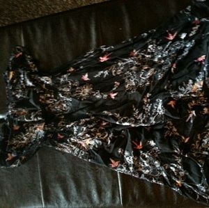 American rag high/low strapless dress size xs