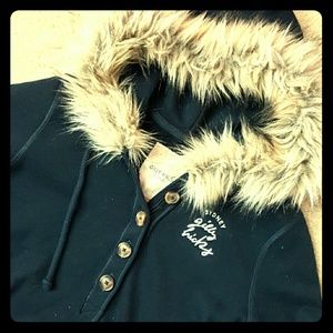 Gilly Hicks Pullover Fur Hoodie!!