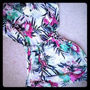 Beautiful Floral Boho Bathing Suit Cover Up!