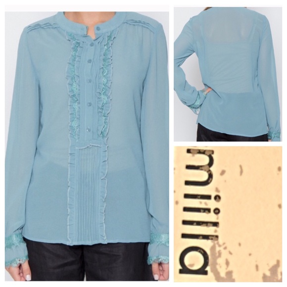 Miilla Tops - 🆕 Miilla Ruffled Blouse, fits size 8-10