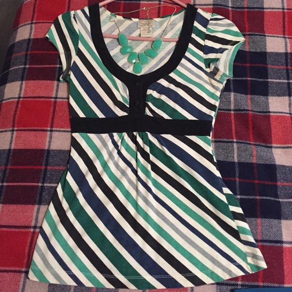 Baby doll striped top 👚