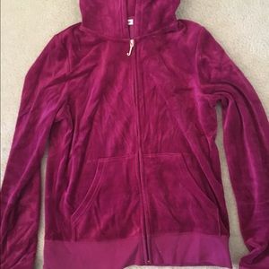 Magenta juicy couture zip up jacket