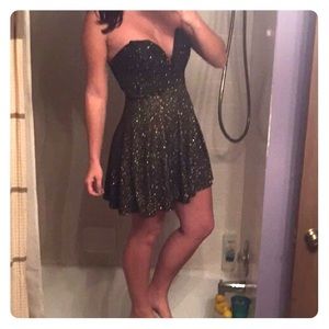 Windsor black glitter dress