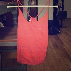 Roxy open tie back tank