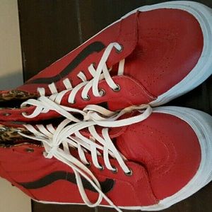 Vans Sk8 High Slim Zip Leather shoes