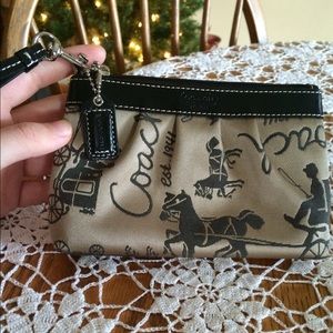 Coach Signature Collection Wristlet in brown