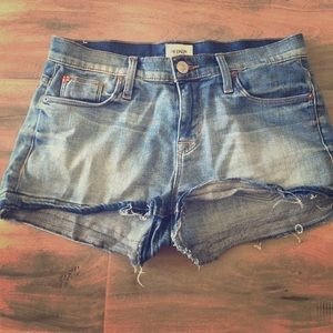 Low rise hudson denim shorts
