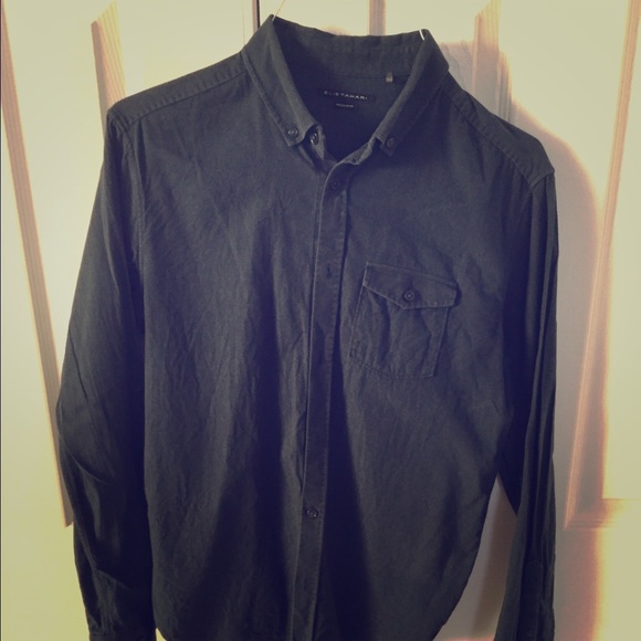 Elie Tahari Green Button Down
