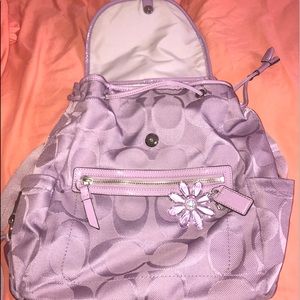 Lilac Coach Kyra Backpack