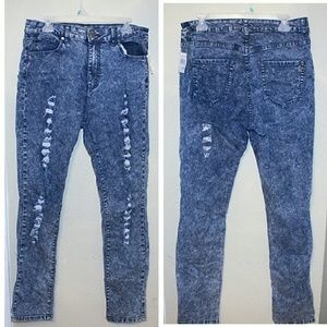 Juniors Size 15/16 Distressed HighWaist Jeans