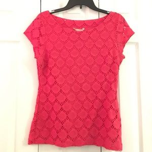 Pink Polka Dot Banana Republic Top