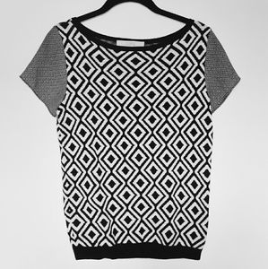 Ann Taylor LOFT Geometric Print Sweater Size S