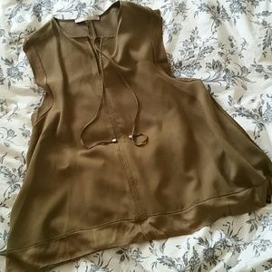 Military green Zara top